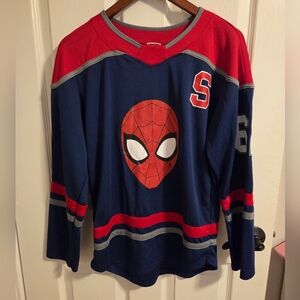 Marvel Spider-Man Hockey #62 Blue Mens XS Superhero Gorpcore Streetwear Jersey